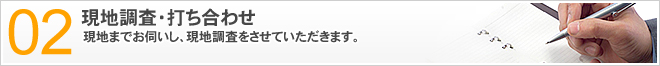 現地調査・打ち合わせ